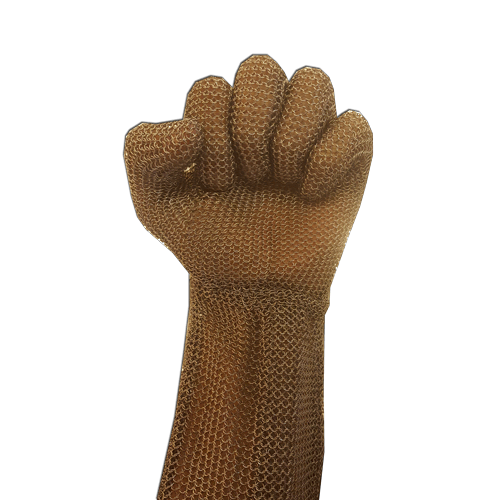 Stainless steel safety gloves to protect the hands and fingers during cutting operations